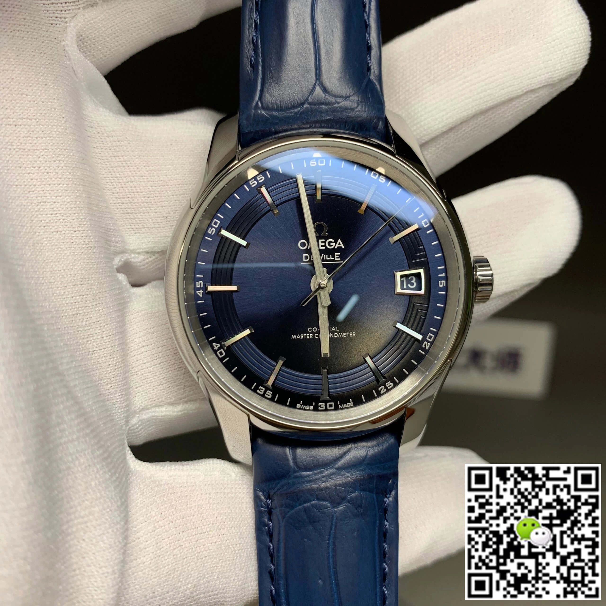 Omega De Ville 433.33.41.21.03.001 VS Factory 1:1 Best Edition Replica Watch Leather Strap